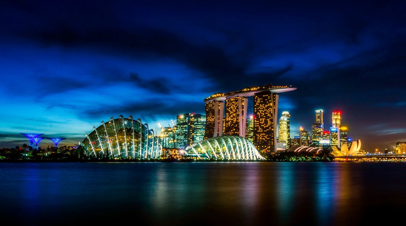 Singapore skyline from Skyline Promenade
